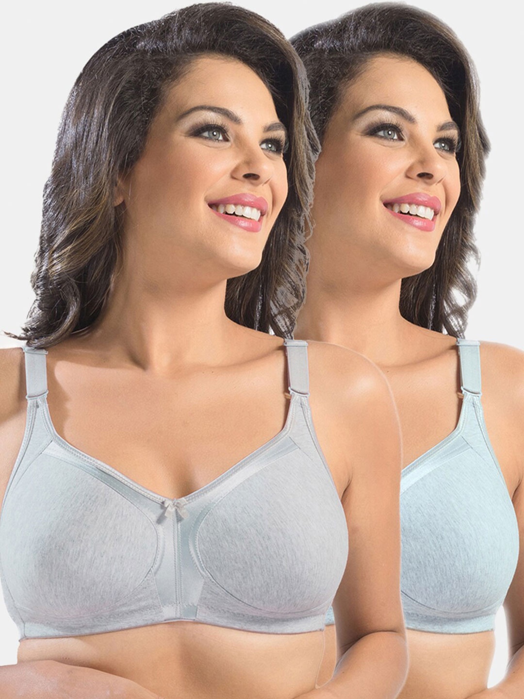 Sonari Grey Non Padded Full Coverage Bra