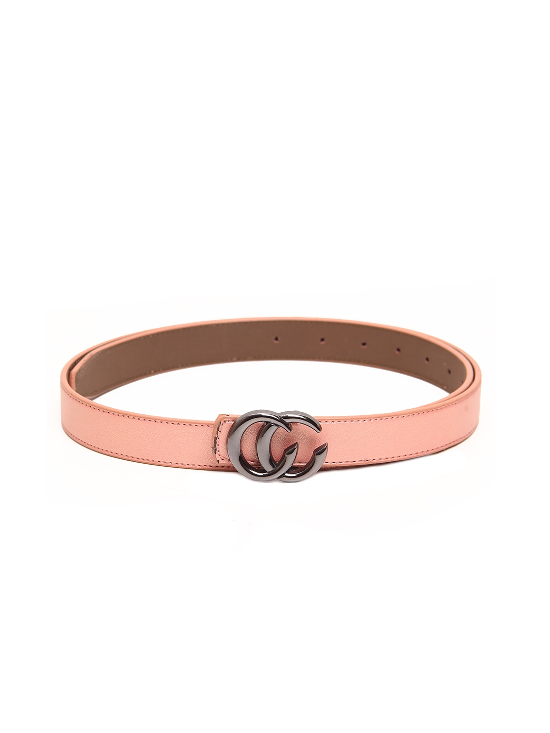 

Calvadoss Women Peach-Coloured Textured Belt