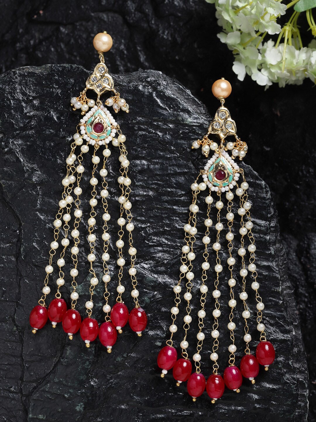 

DUGRISTYLE Red Classic Drop Earrings