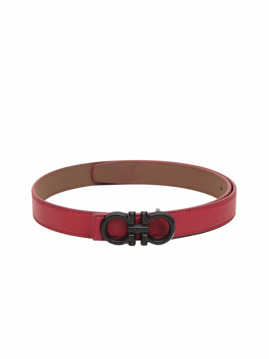 

Calvadoss Women Red Non Leather Textured Belt