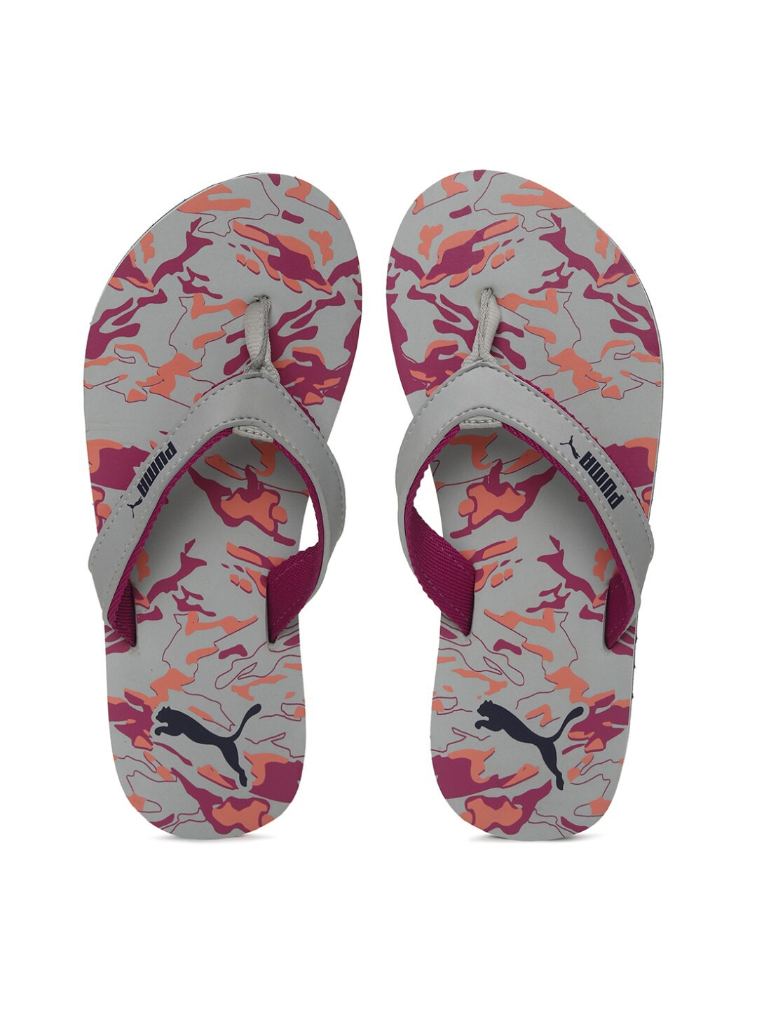 

Puma Women Grey Printed Thong Flip-Flops