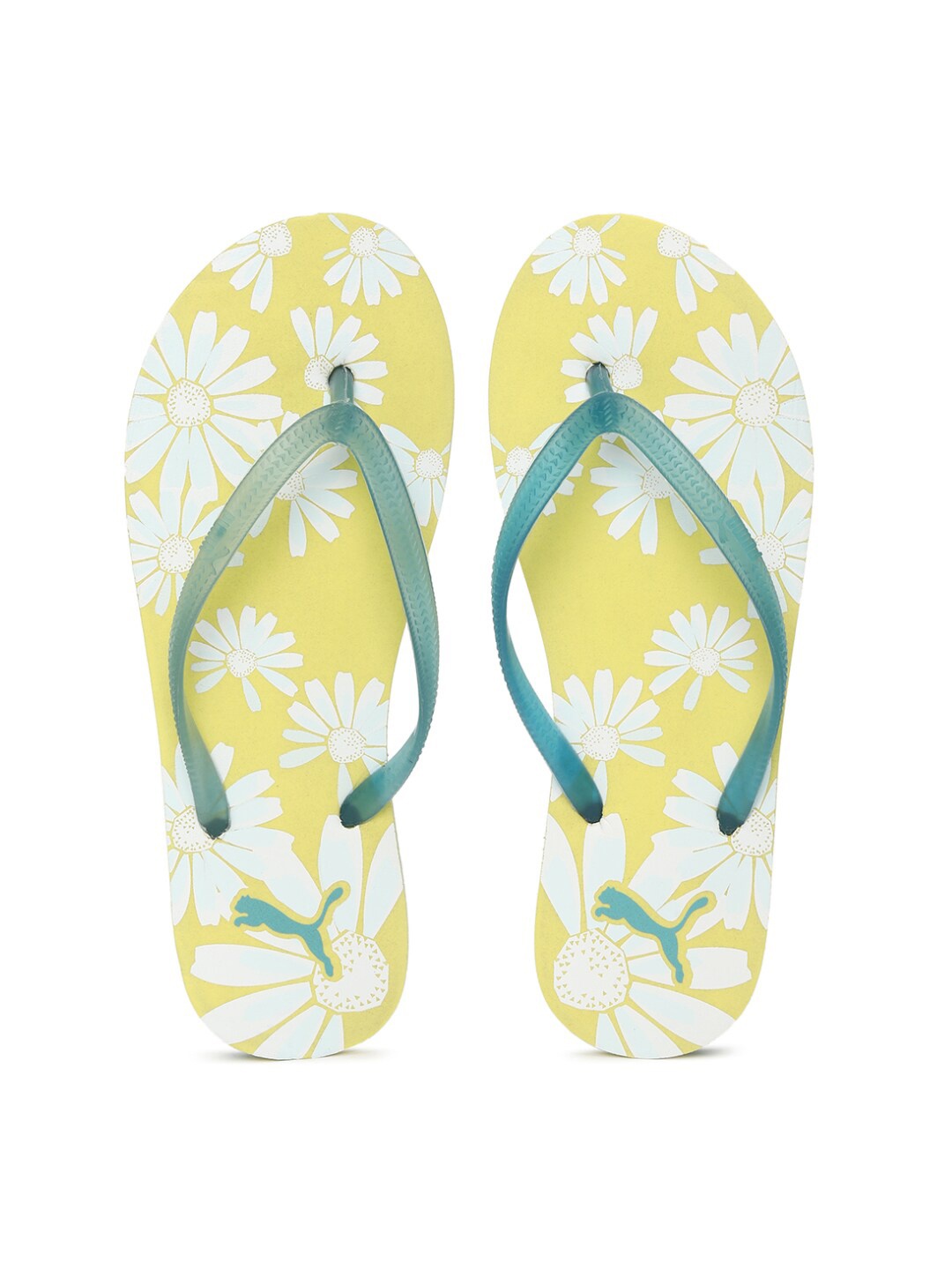 

Puma Women Yellow & White Printed Thong Flip-Flops