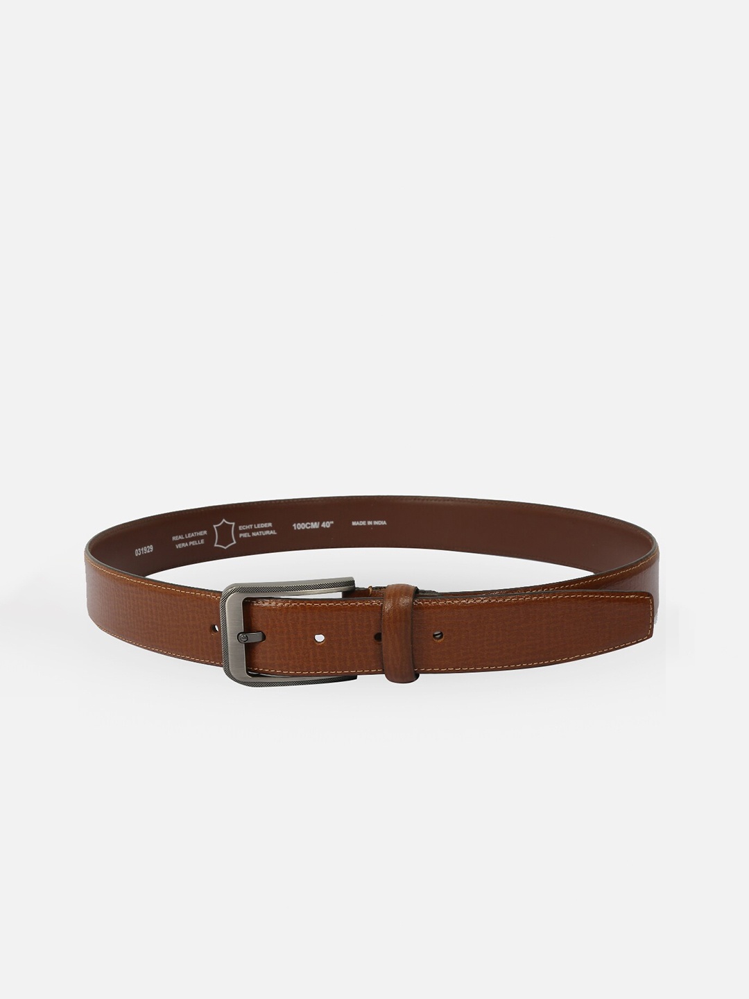 

WELBAWT Men Brown Leather Belt