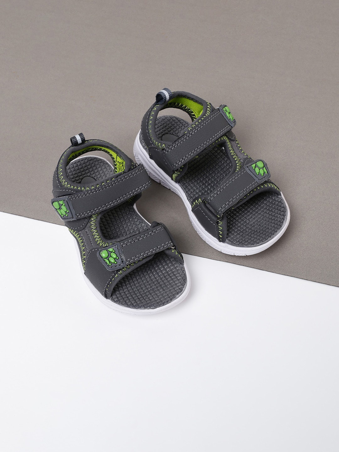 

max Boys Grey PU Comfort Sandals
