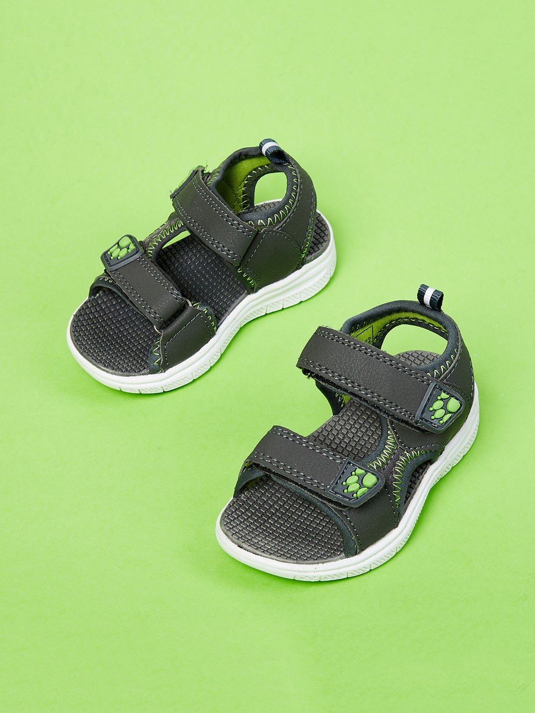 

max Boys Grey PU Comfort Sandals