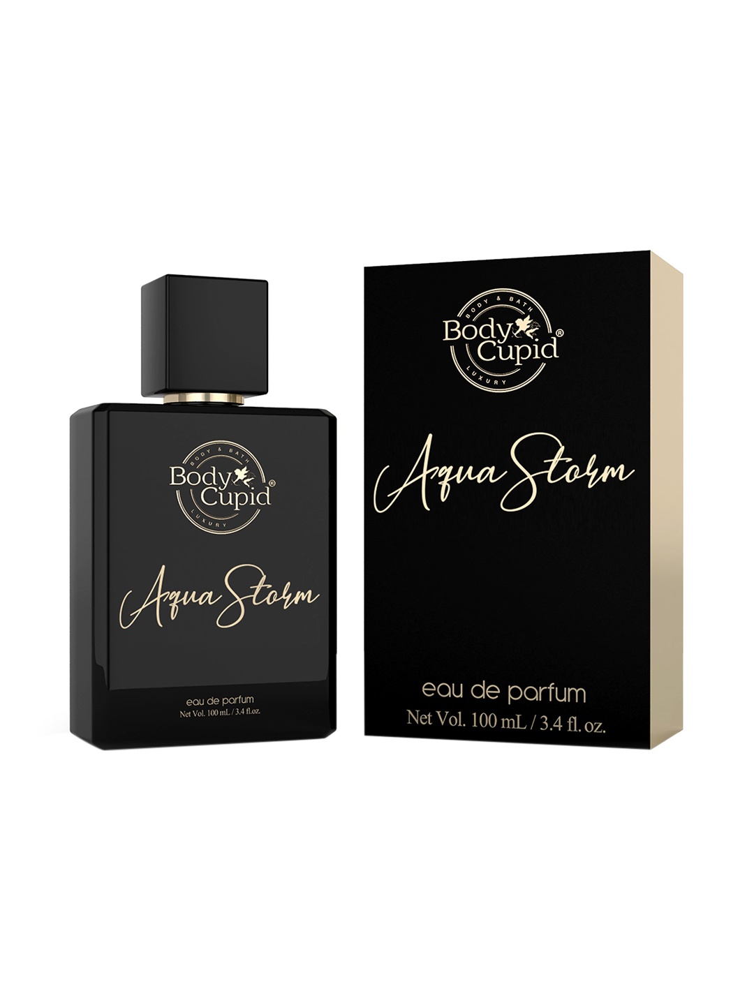 

Body Cupid Men Aqua Storm Eau De Parfum - 100 ml, Black
