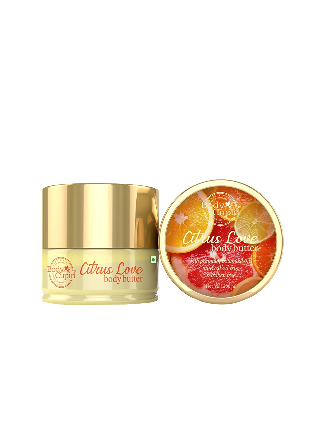 

Body Cupid Citrus Love Body Butter with Premium Botanical Oils - 200 ml, White