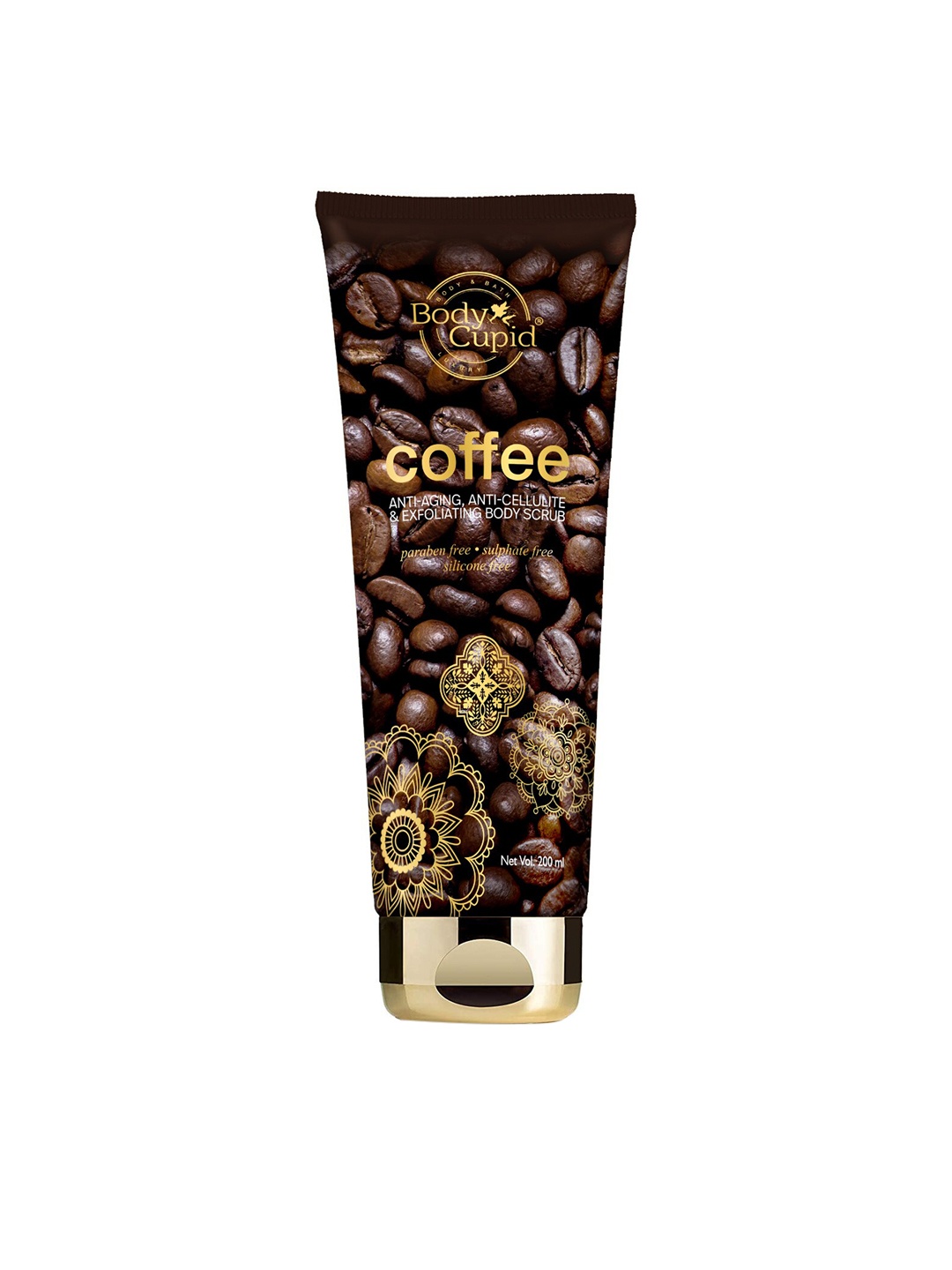 

Body Cupid Coffee Body Scrub - Anti-Ageing & Anti-Cellulite - 200 ml, Coffee brown