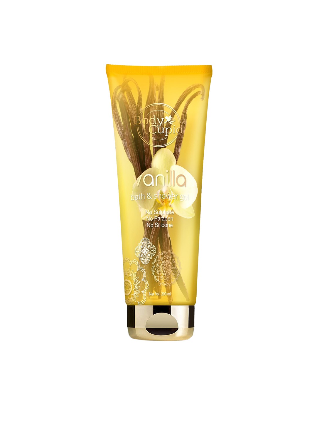 

Body Cupid Vanilla Bath & Shower Gel with Aloe Vera Extract - 200 ml, Yellow