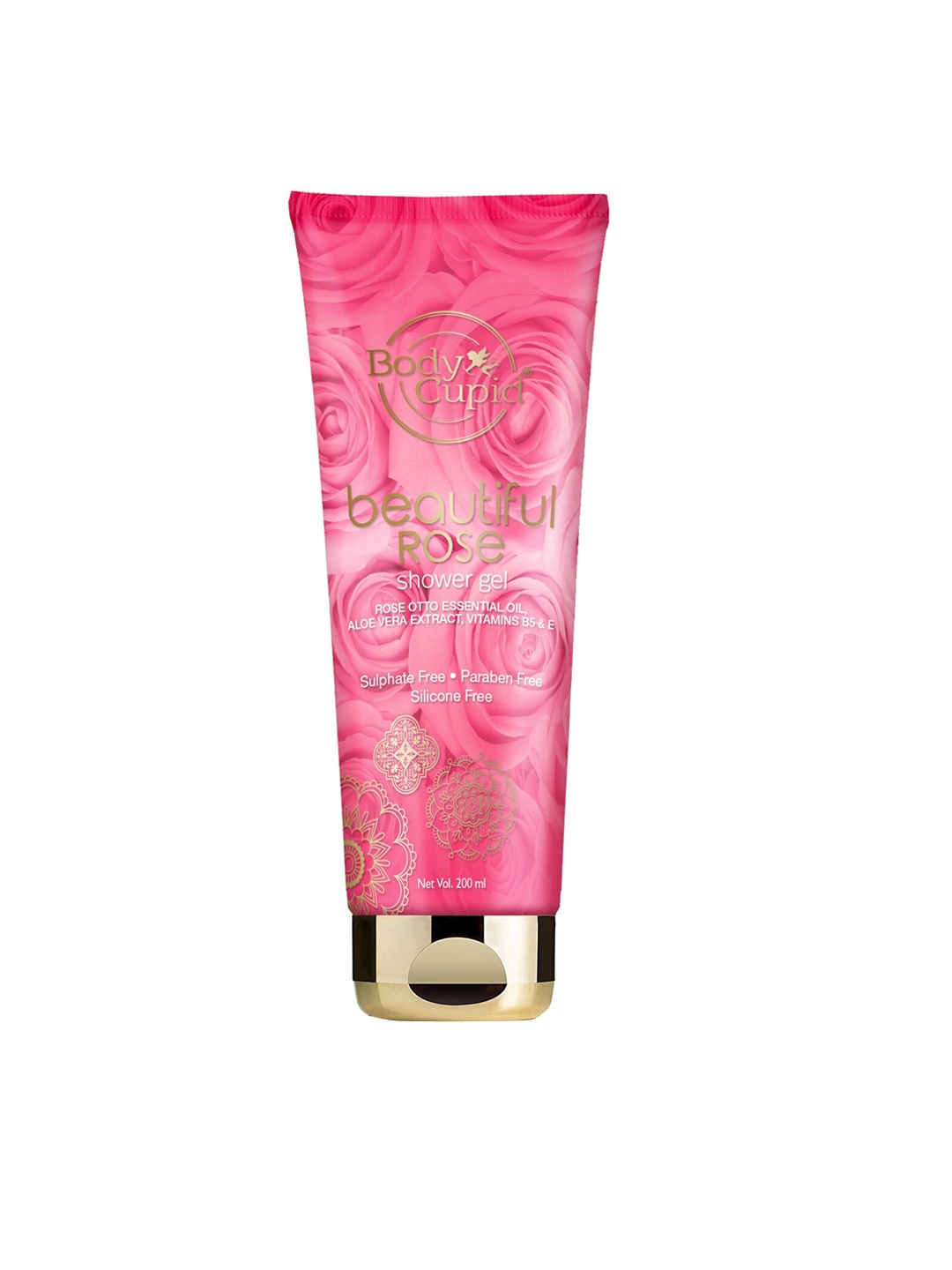 

Body Cupid Beautiful Rose Shower Gel with Rose Otto Essential Oils - 200 ml, Pink