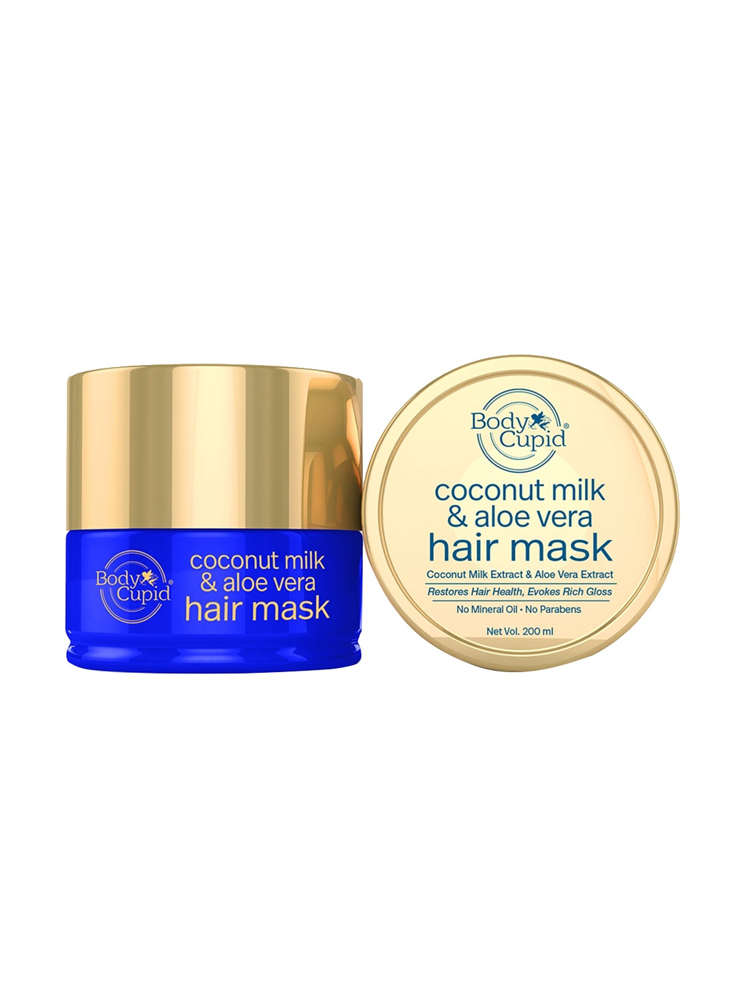 

Body Cupid Coconut Milk & Aloe Vera Hair Mask - 200 ml, Blue
