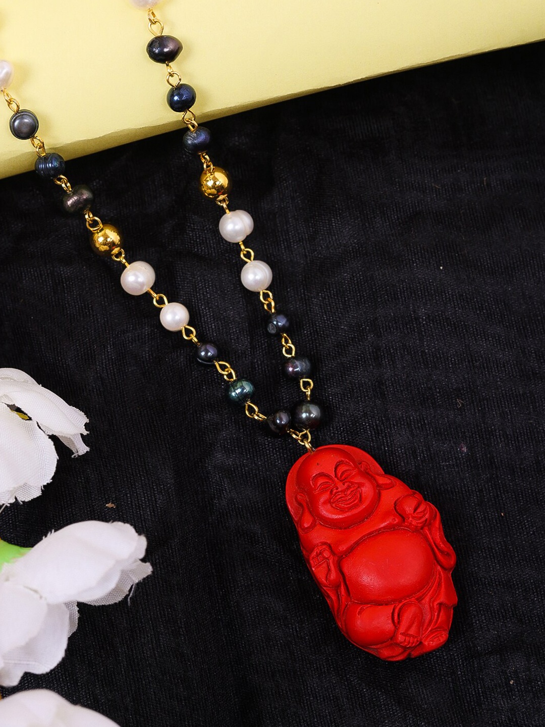 

DIVA WALK Gold-Toned & Red Brass Gold-Plated Handcrafted Chain