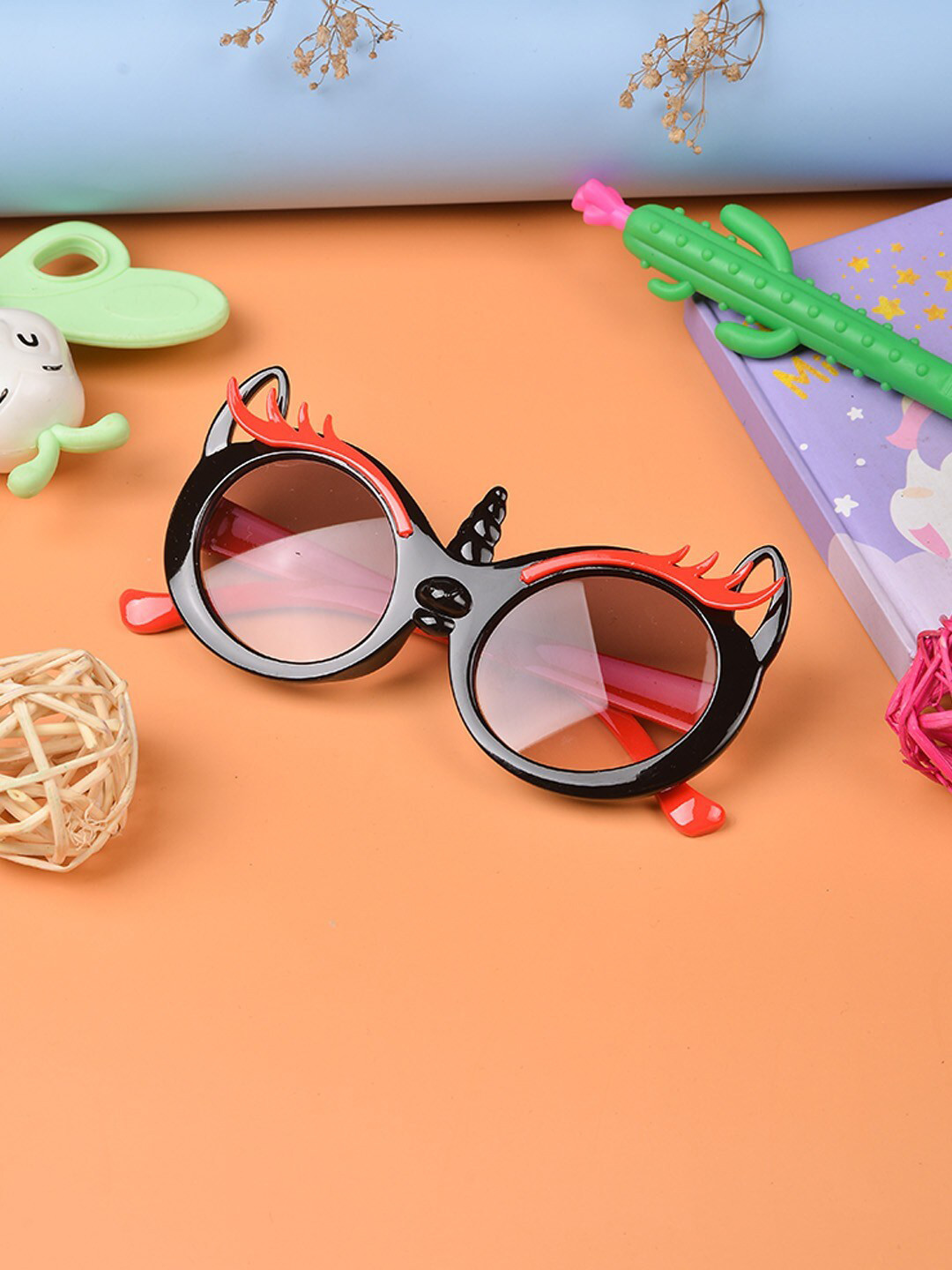 

POPLINS Kids Purple Lens & Red Other Sunglasses with UV Protected Lens