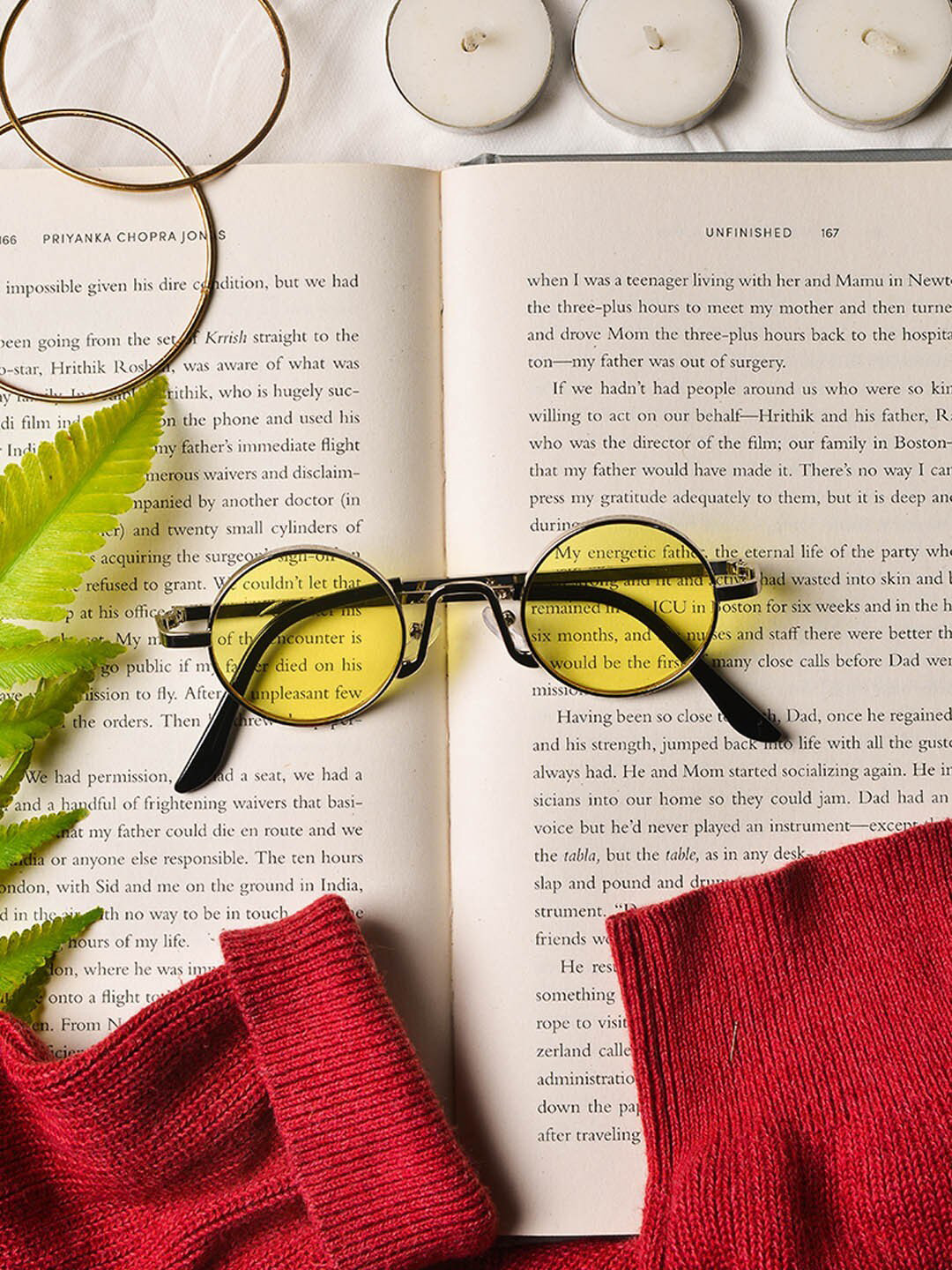 

POPLINS Kids Yellow Lens & Silver-Toned Round Sunglasses GG-1031-F