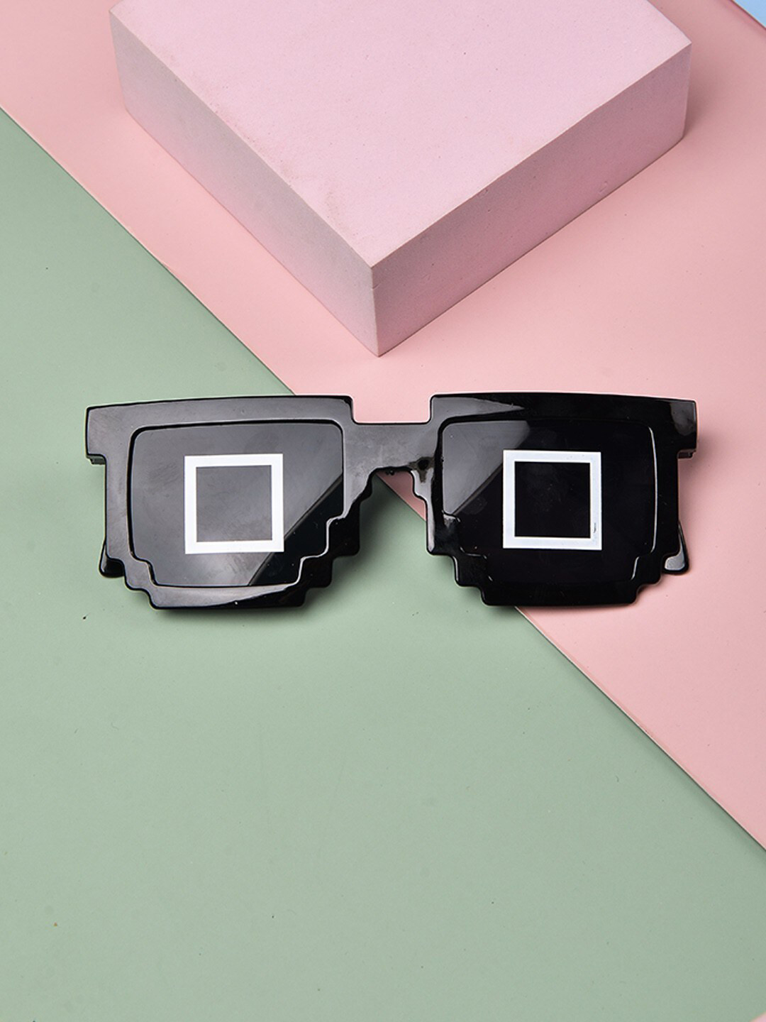 

POPLINS Kids Black Lens & Black Square Sunglasses with UV Protected Lens GG-1037-D