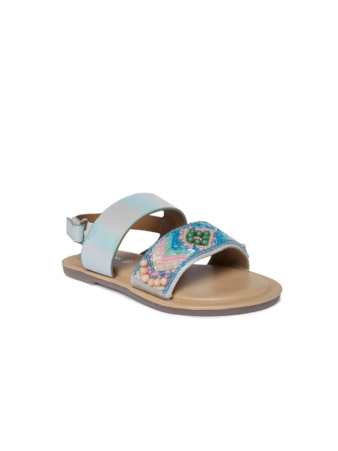 

Pantaloons Junior Girls Multicoloured Open Toe Flats, Multi