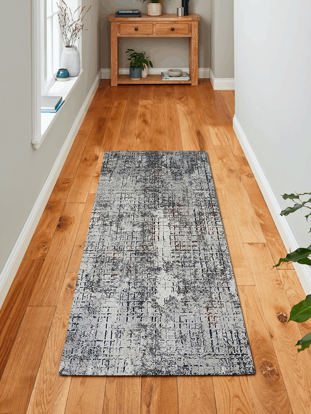 

OBSESSIONS White Abstract Floor Runner