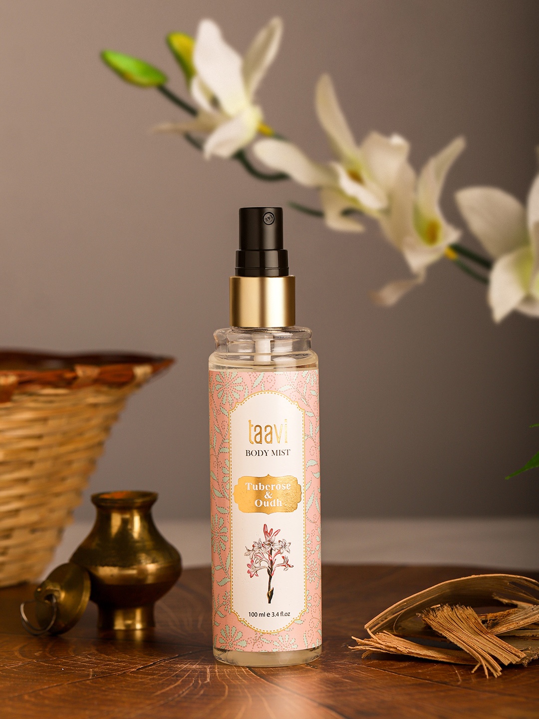 

Taavi Tuberose & Oudh Body Mist - 100ml, Peach