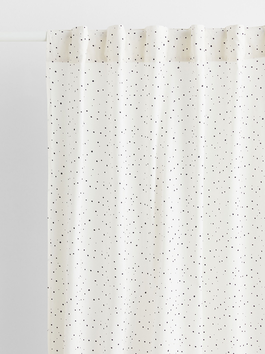 

H&M White & Black Pack of 2 Patterned Cotton Window Curtains