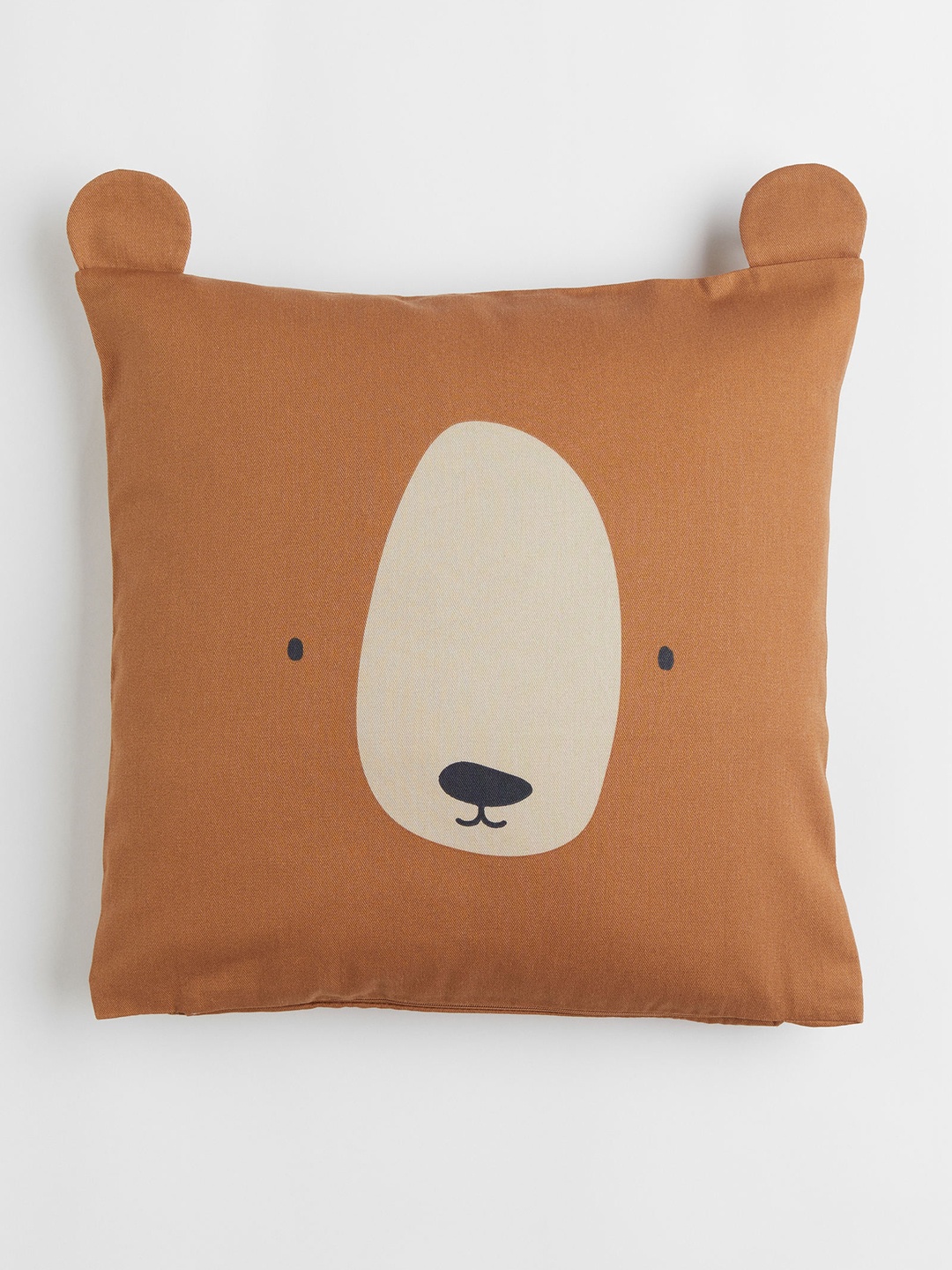 

H&M Brown Printed Cotton Cushion Cover