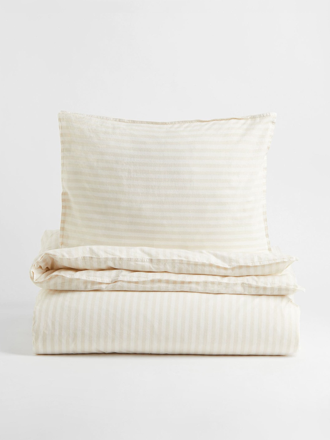 

H&M Beige Single duvet cover set