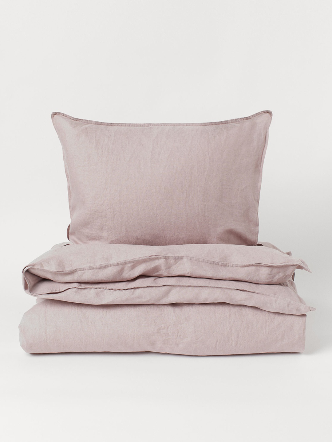 

H&M Rose Pink Linen Single Duvet Cover Set