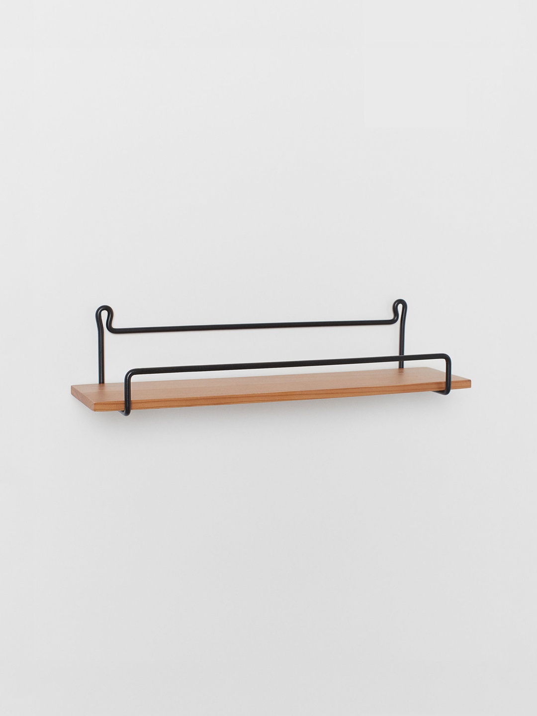 

H&M Black & Brown Metal & Wood Wall Shelf
