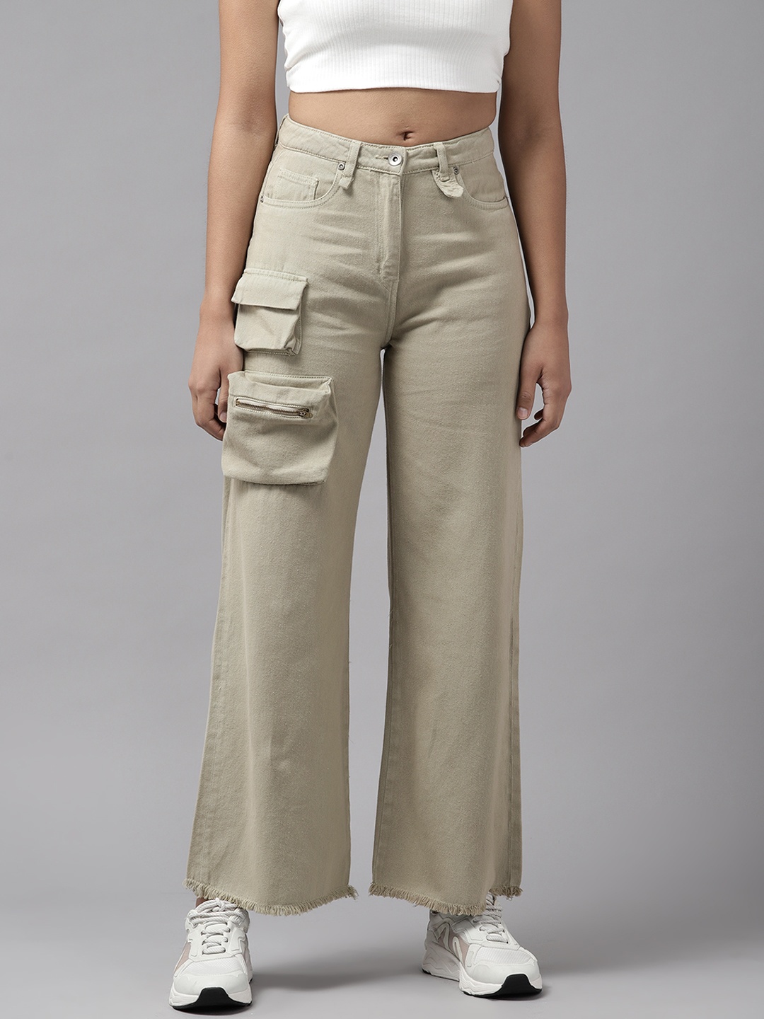 

Women Beige Flared Fit Jeans