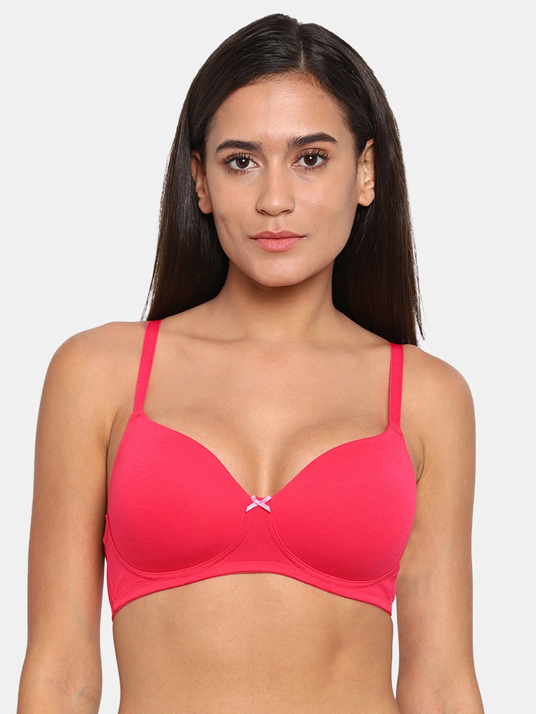 

Zivame Pink Bra Lightly Padded ZI112HFASHAPINK