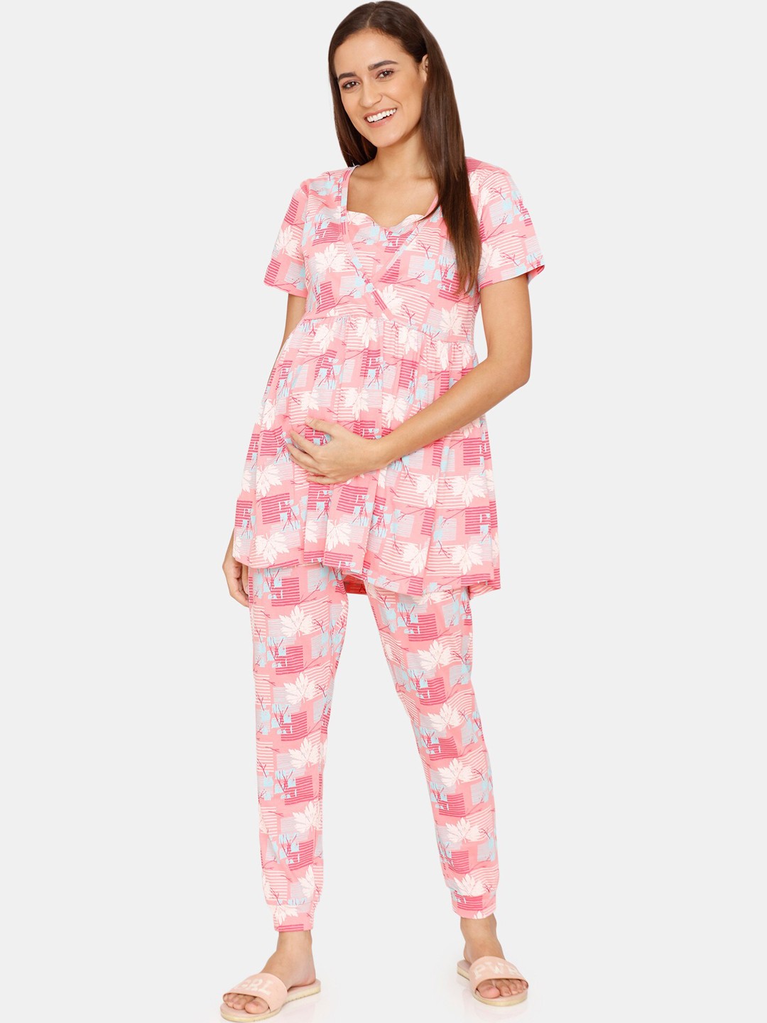 

Zivame Women Pink Night suits