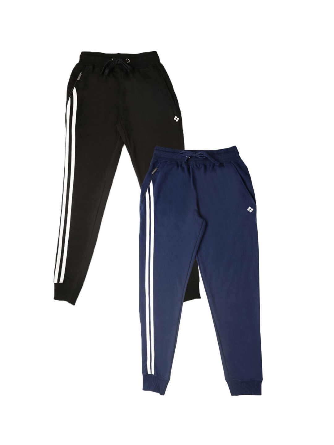 

Dollar Boys Pack Of 2 Cotton Joggers, Navy blue