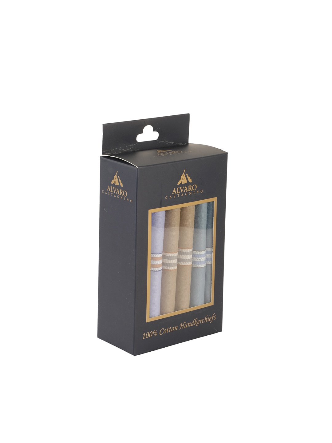

Alvaro Castagnino Men Multicoloured Pack Of 6 Handkerchiefs, Multi
