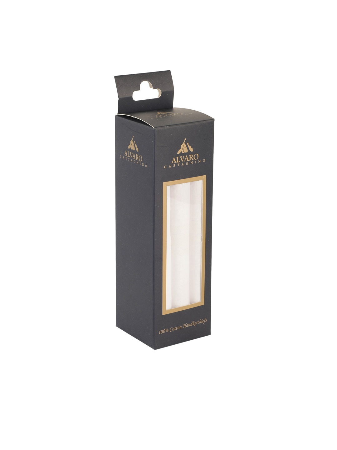 

Alvaro Castagnino Men Pack Of 3 White Handkerchiefs Gift Set