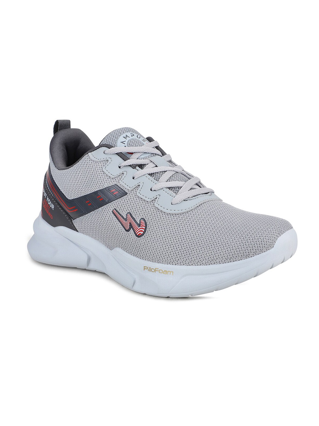 

Campus Men Grey Mesh Running Shoes