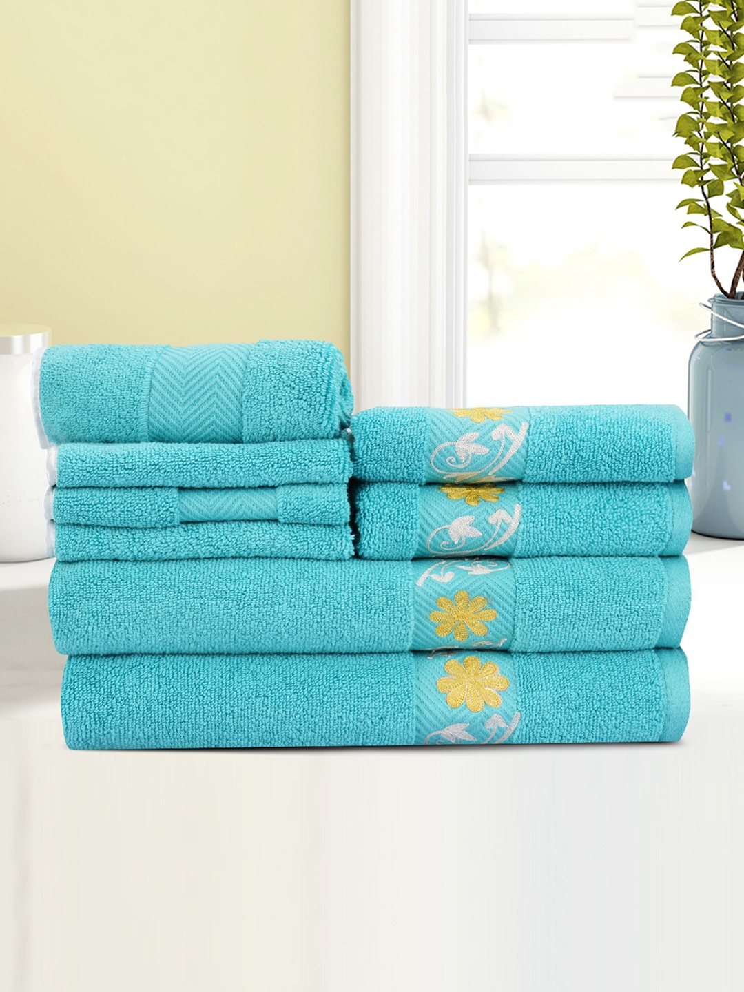 

LUSH & BEYOND Unisex Teal Towel Set