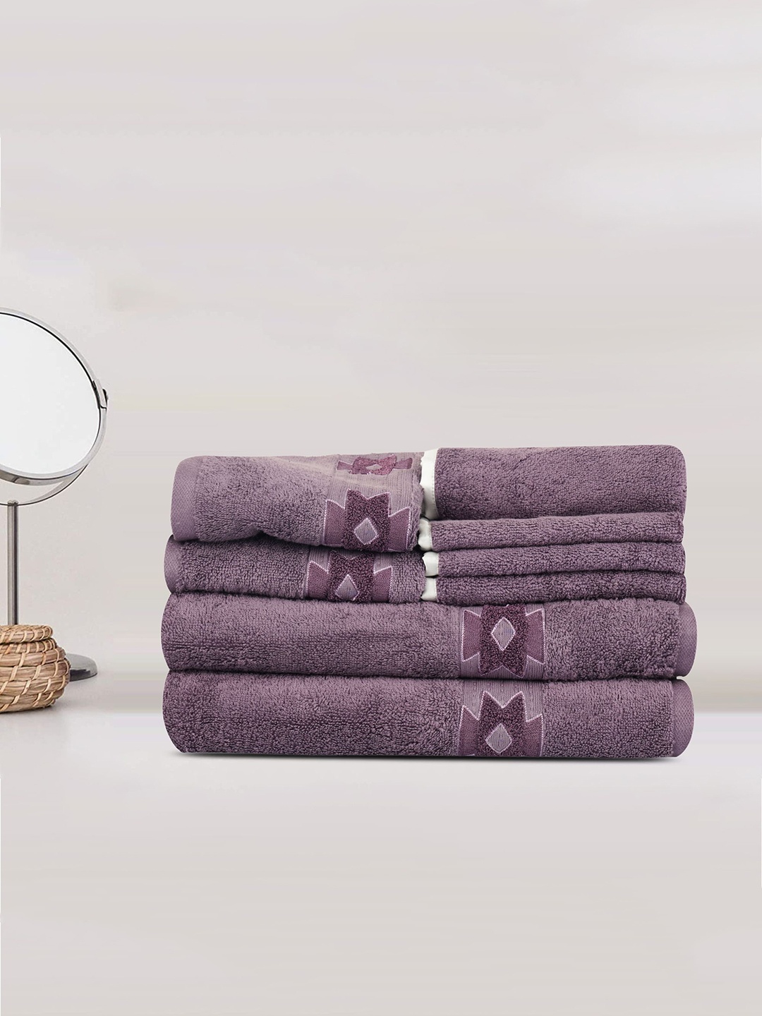 

LUSH & BEYOND Unisex Purple Towel Set