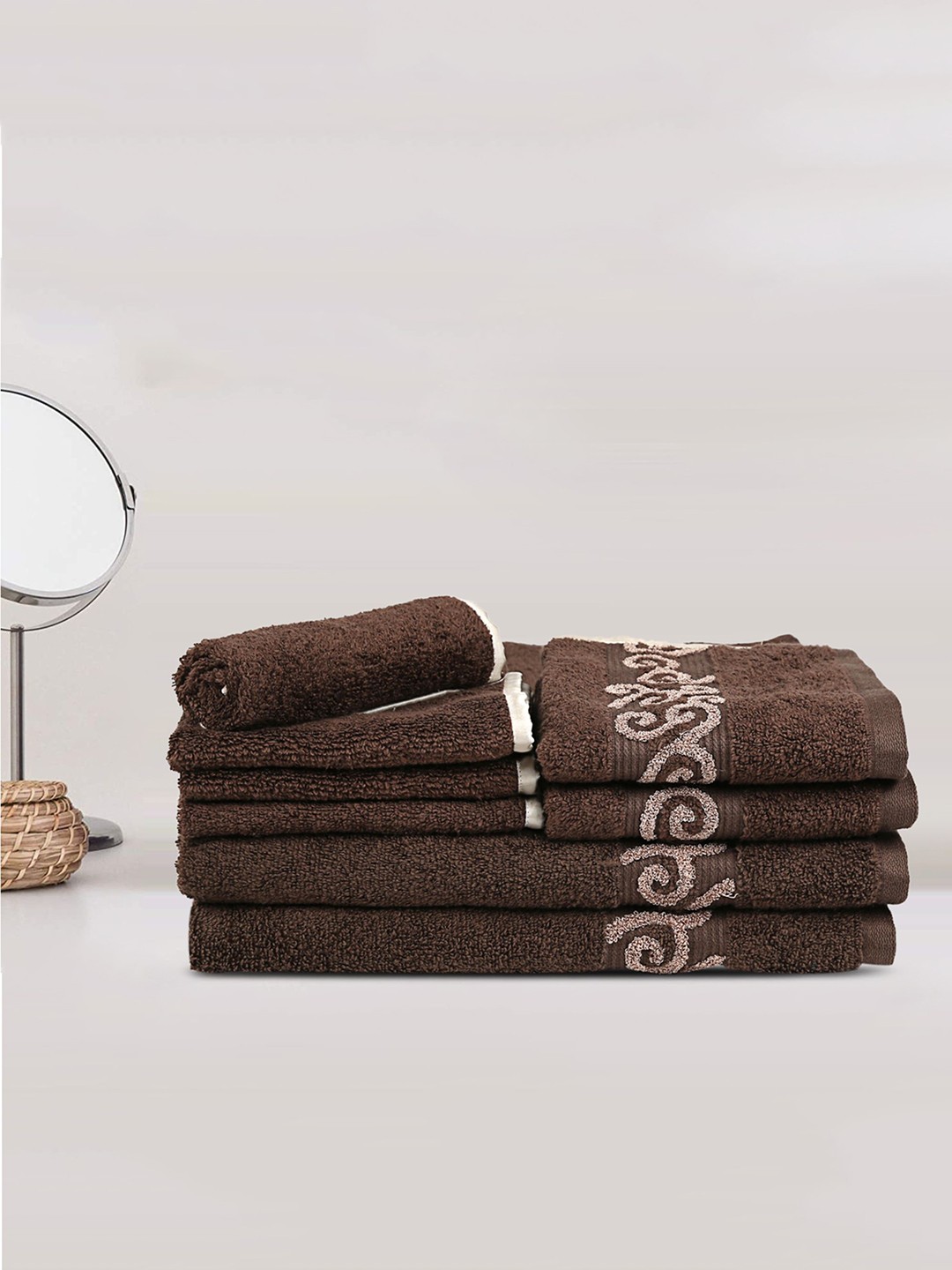 

LUSH & BEYOND Unisex Brown Towel Set