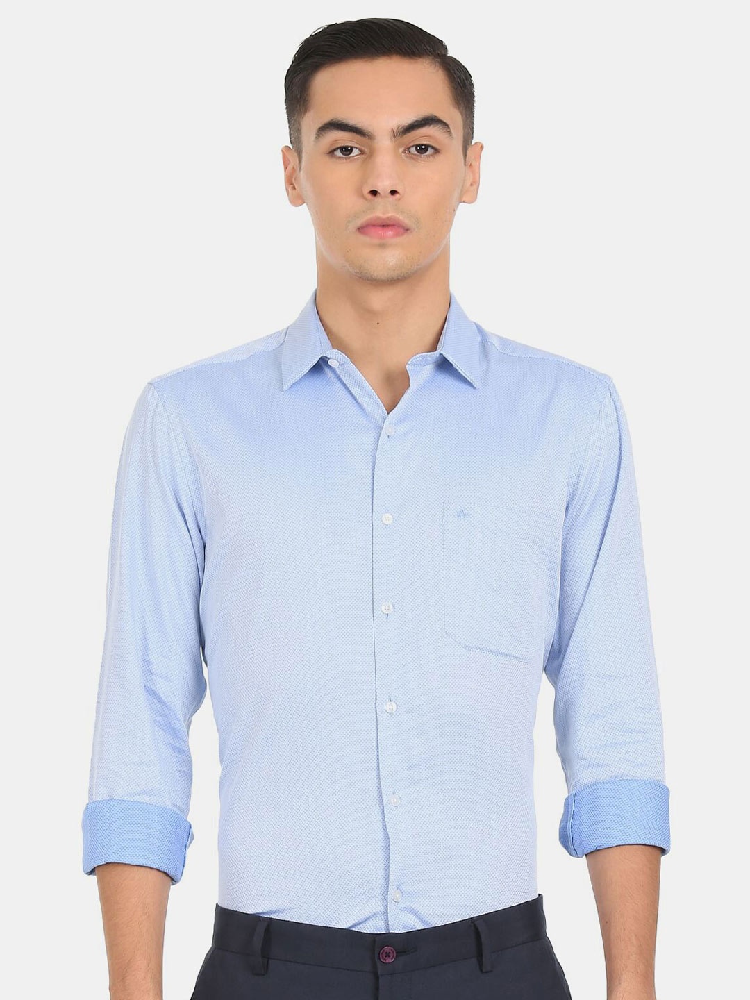 

Arrow Men Blue Casual Shirt