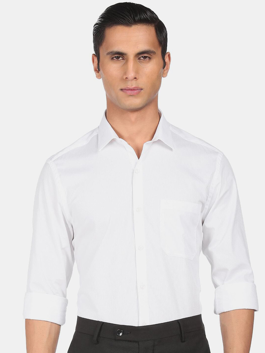 

Arrow Men White Pure Cotton Formal Shirt