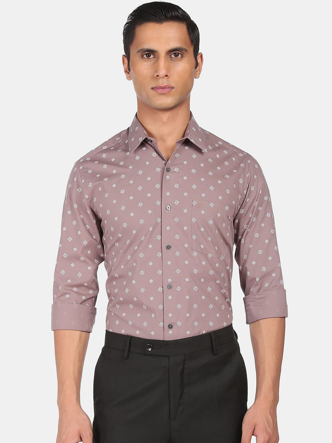 

Arrow Men Brown Slim Fit Casual Shirt