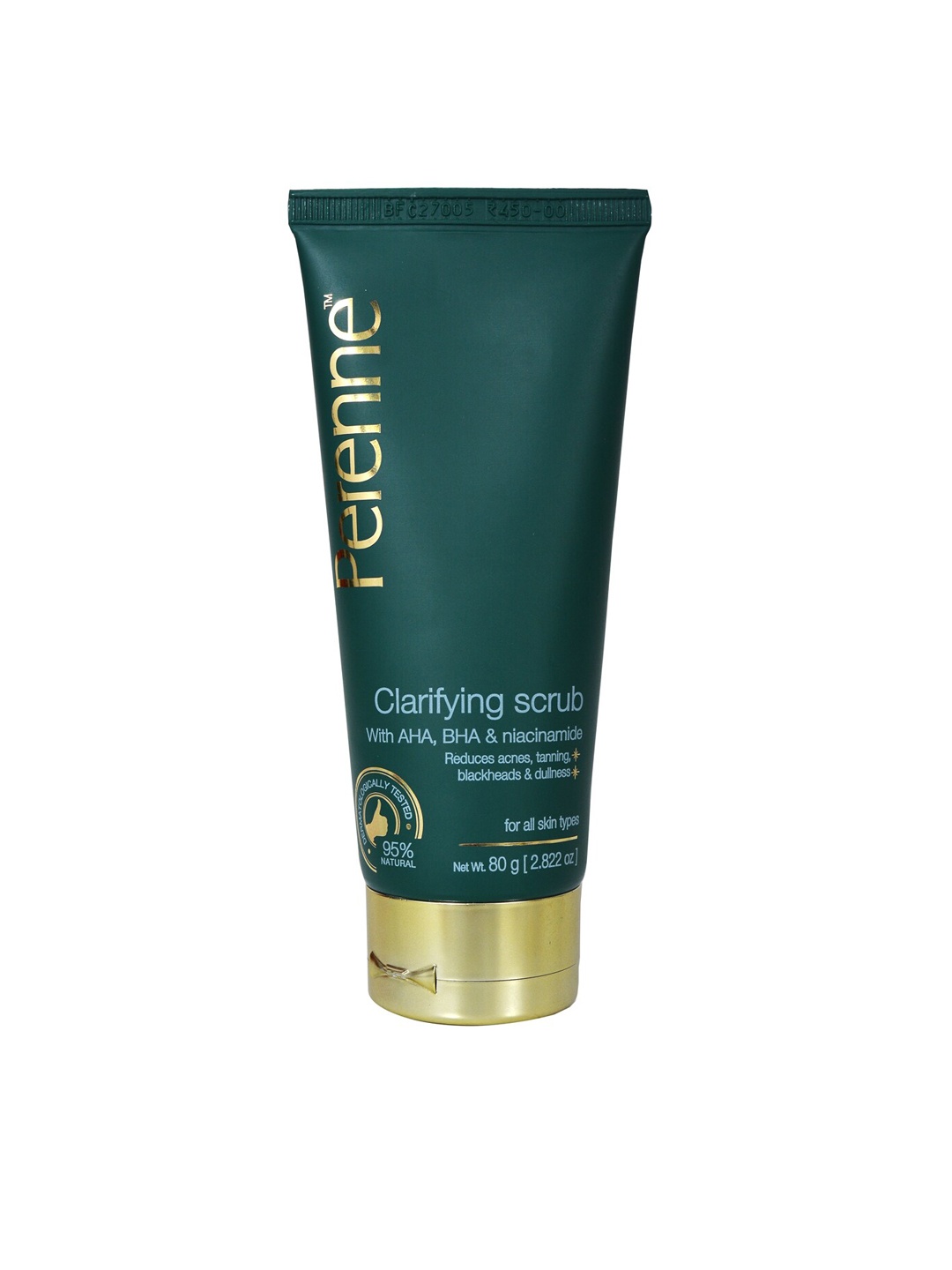

Perenne Green Clarifying Clay Scrub (with AHA, BHA, Niacinamide)