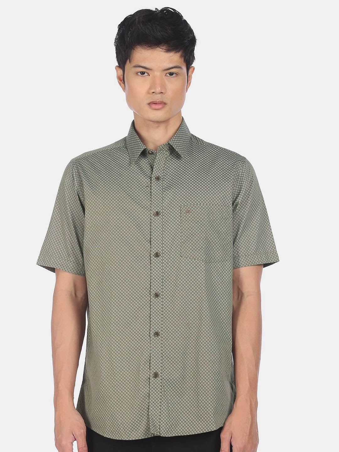 

Arrow Sport Men Brown Printed Cotton Casual Shirt