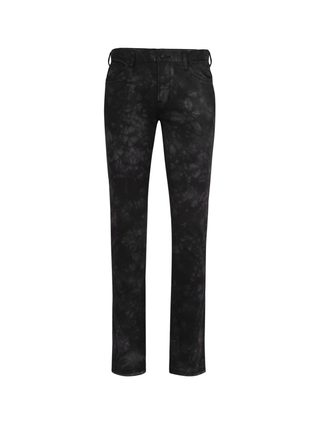 

JOHN VARVATOS Men Black Mildly Distressed Jeans