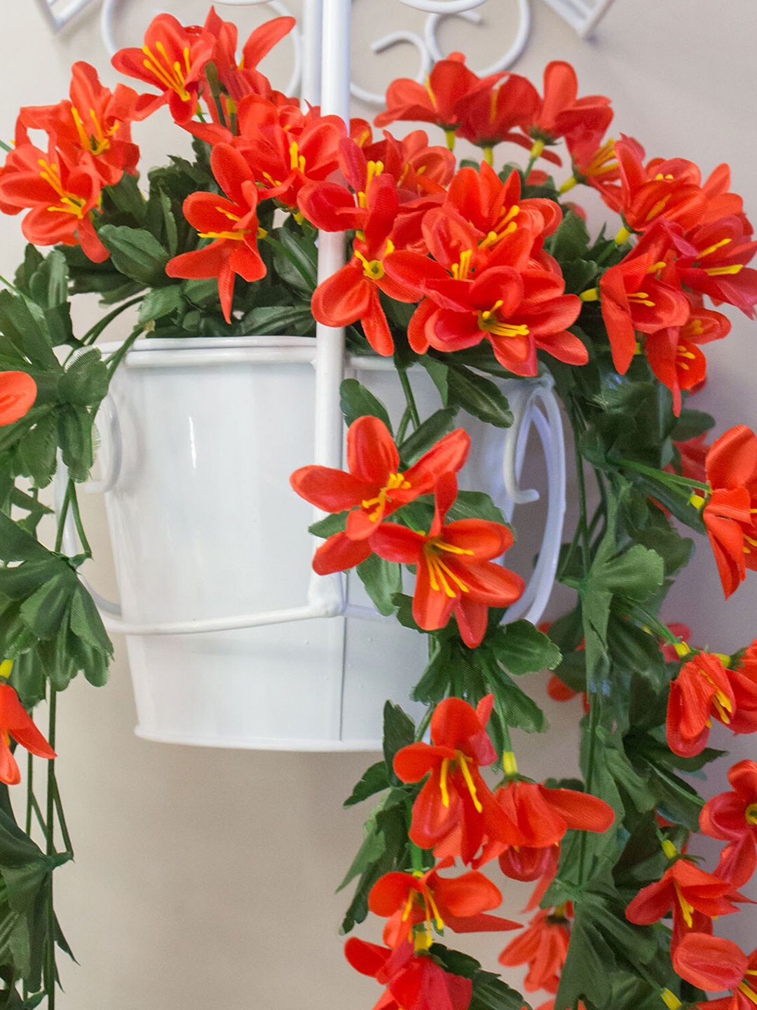 

AMFLIX Red Artificial Hanging Creeper Plant