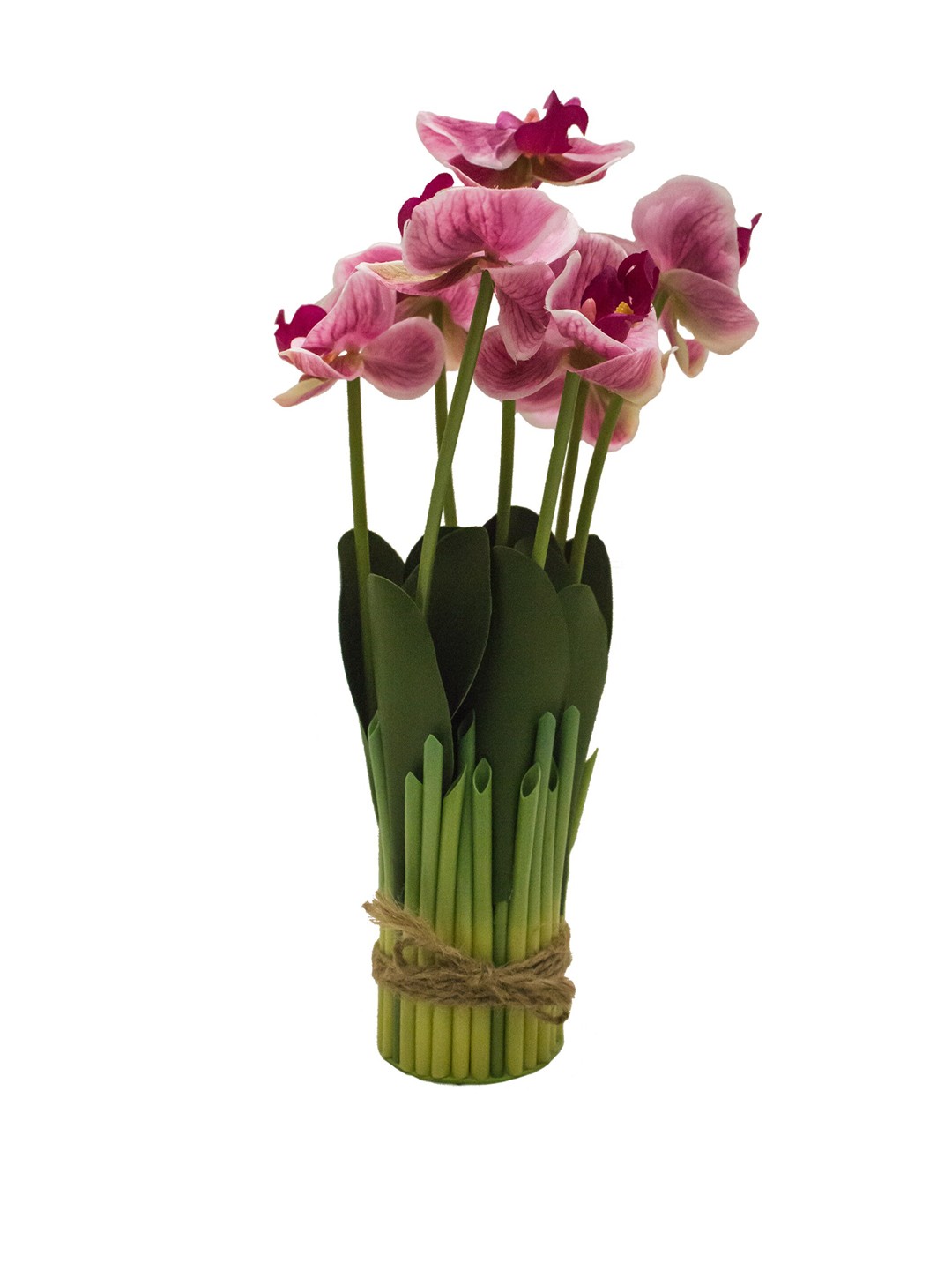 

AMFLIX Pink Orchid Artificial Flowers and Plants
