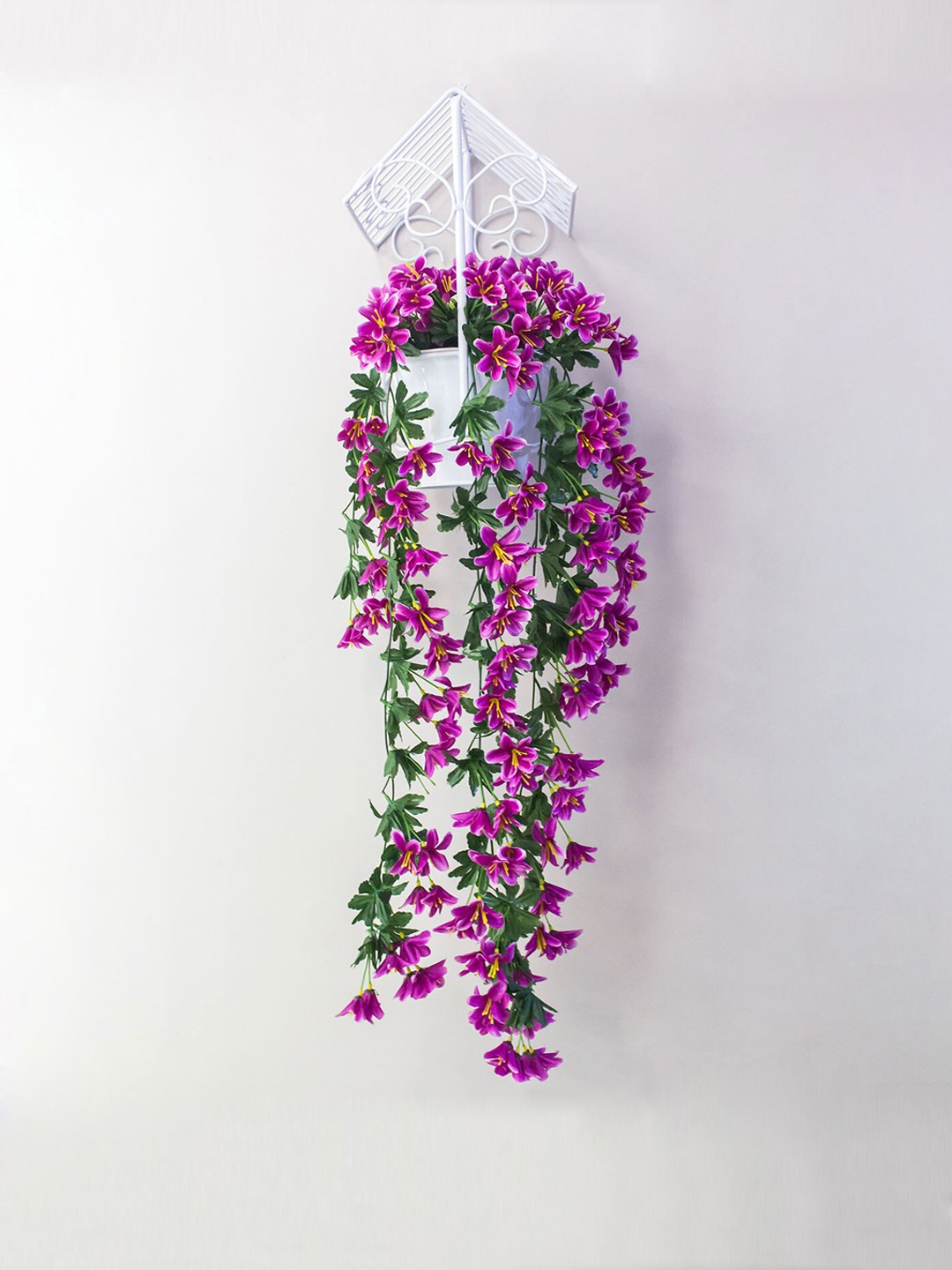 

AMFLIX Purple & Green Artificial Hanging Creeper Plant