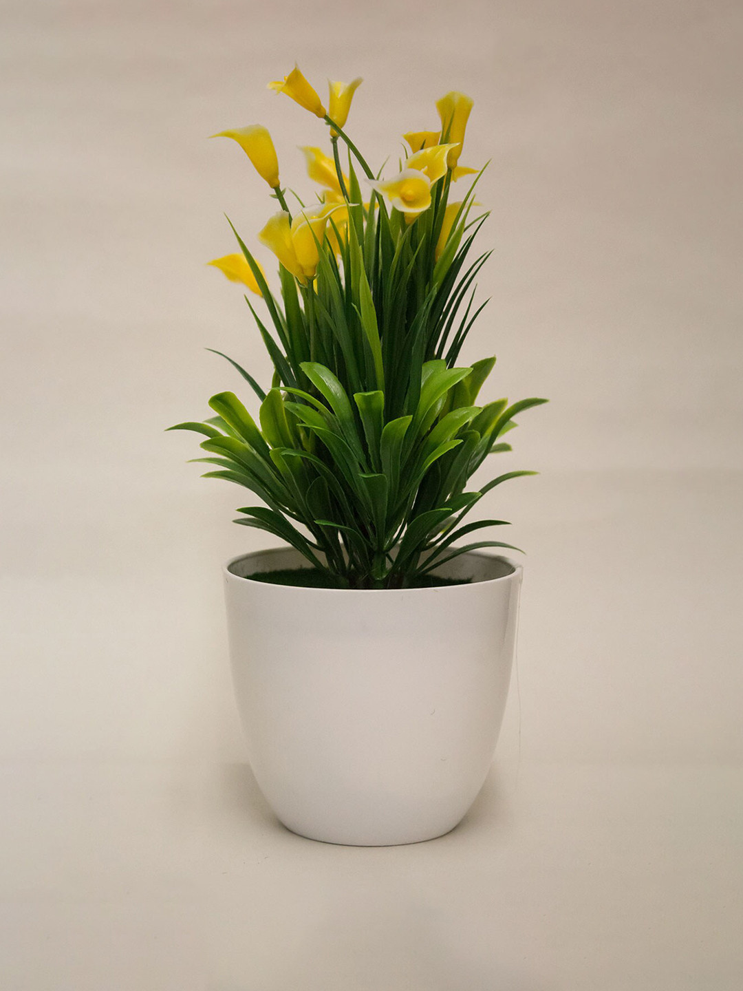 

AMFLIX Yellow & Green Artificial Bonsai Plant With Pot