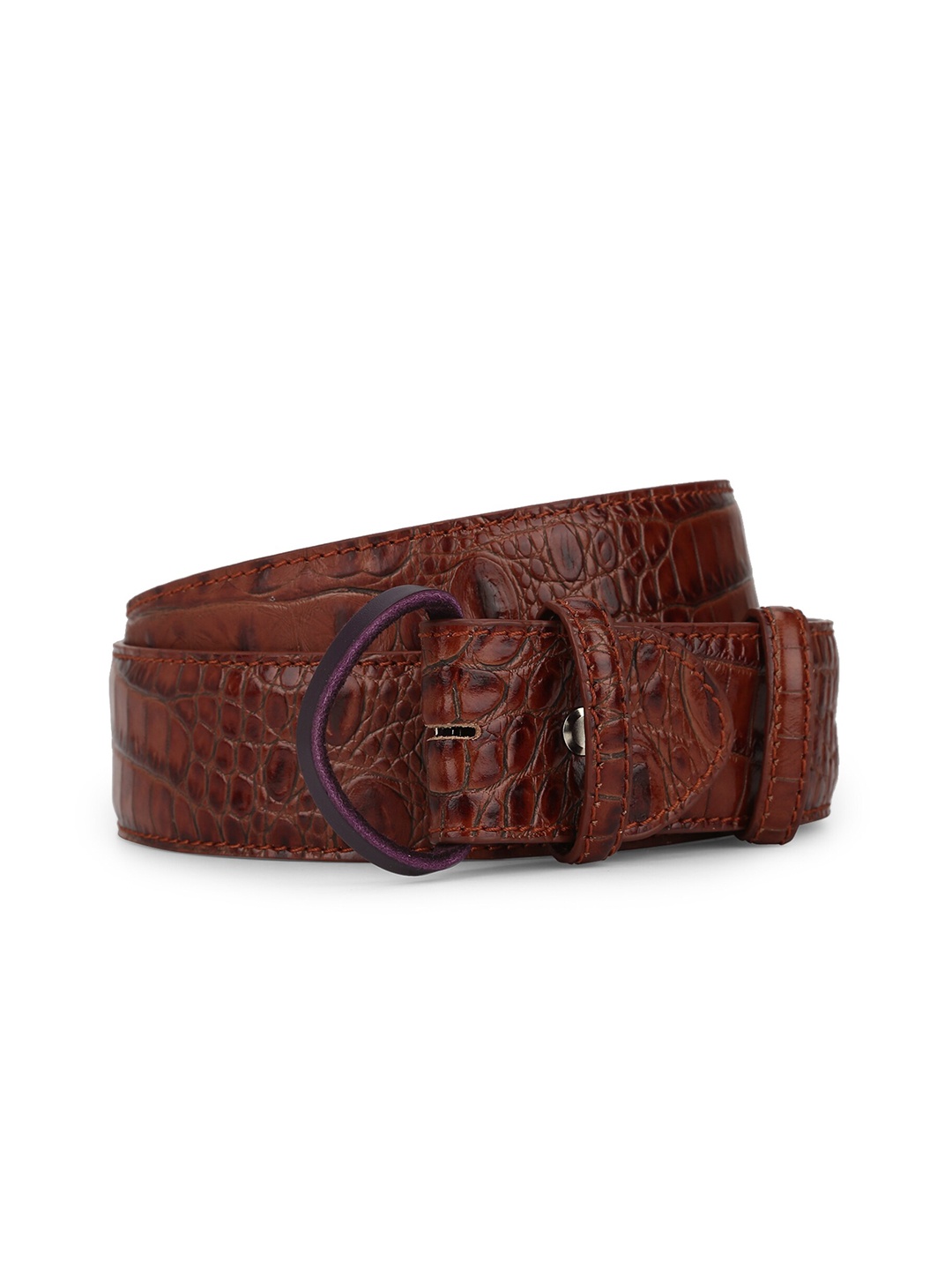 

ELLIOT RHODES Men Brown Leather Belt