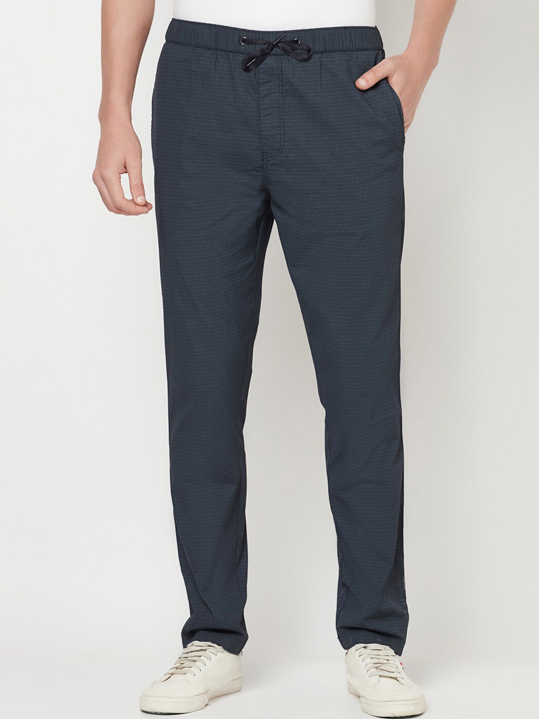 

Octave Men Navy Blue Cotton Track Pants