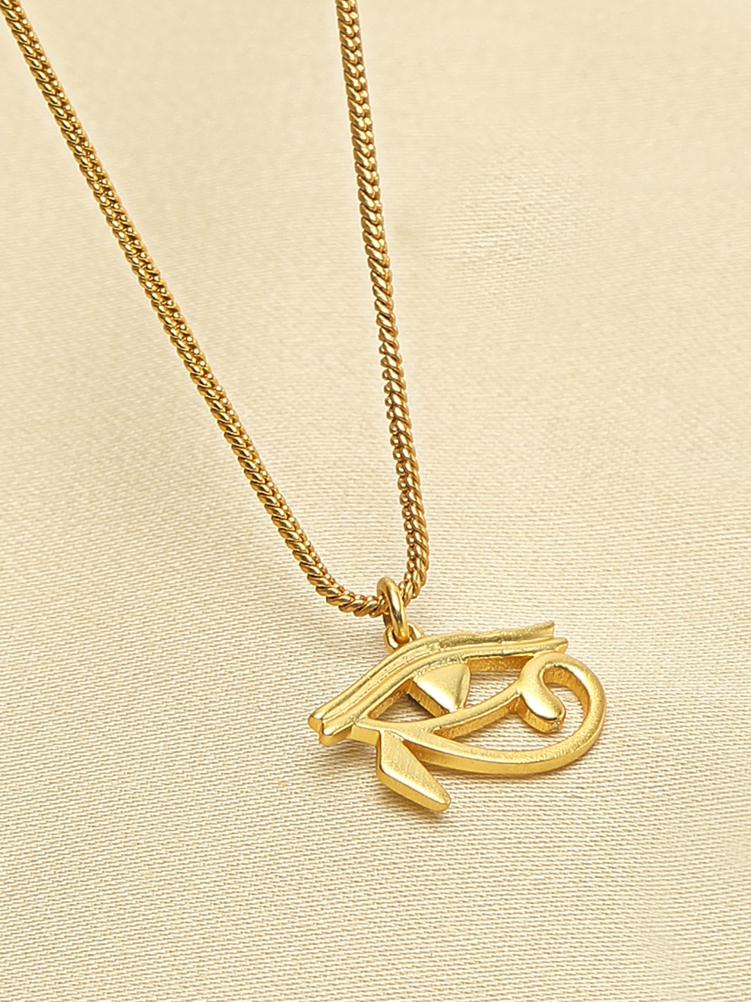 

EK BY EKTA KAPOOR 22K Gold Plated Eye Of Horus Charm Necklace